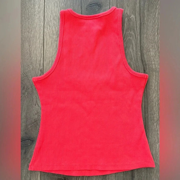 NWT Maeve by Anthropologie Red Ribbed Tank Top Size XXS Petite - Picture 8 of 8